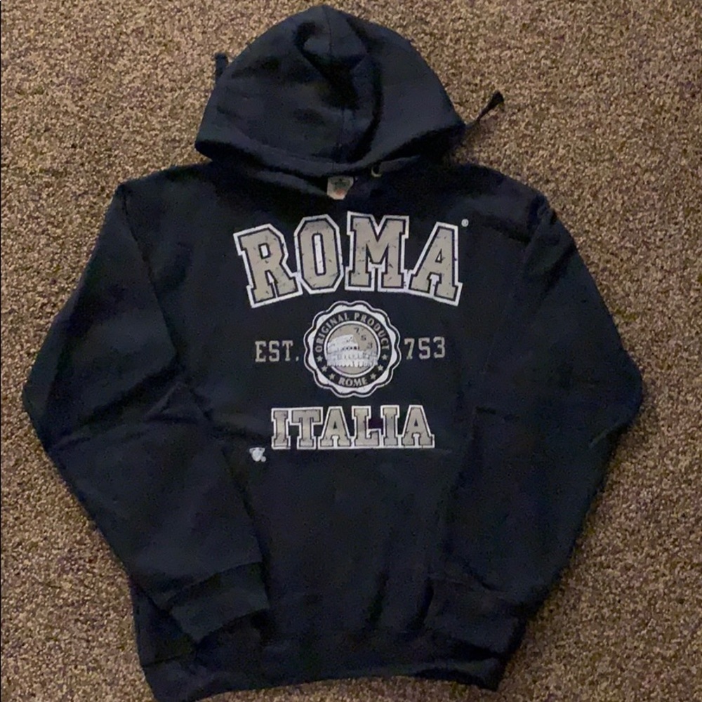 Navy sweatshirt from Rome Italy